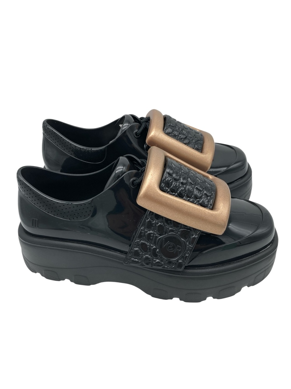 Melissa x Viktor & Rolf Oversized Buckle Platform Loafers